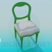 Modelo 3d Cadeira com acolchoado - preview