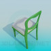 3D modeli Sandalye ile yastıklı - önizleme