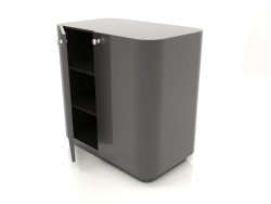 Cabinet TM 031 (ajar) (660x400x650, black plastic)