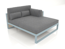 XL modular sofa, section 2 right, high back (Blue gray)