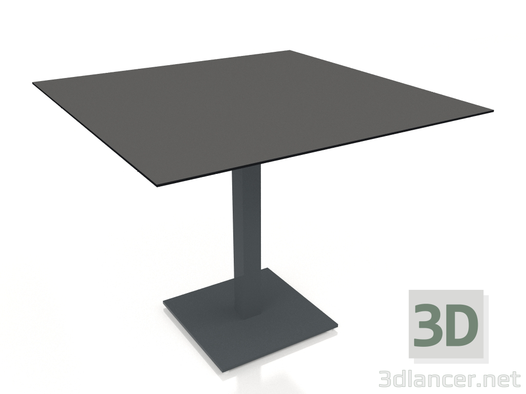 3D Modell Esstisch auf Säulenbein 90x90 (Anthrazit) - Vorschau
