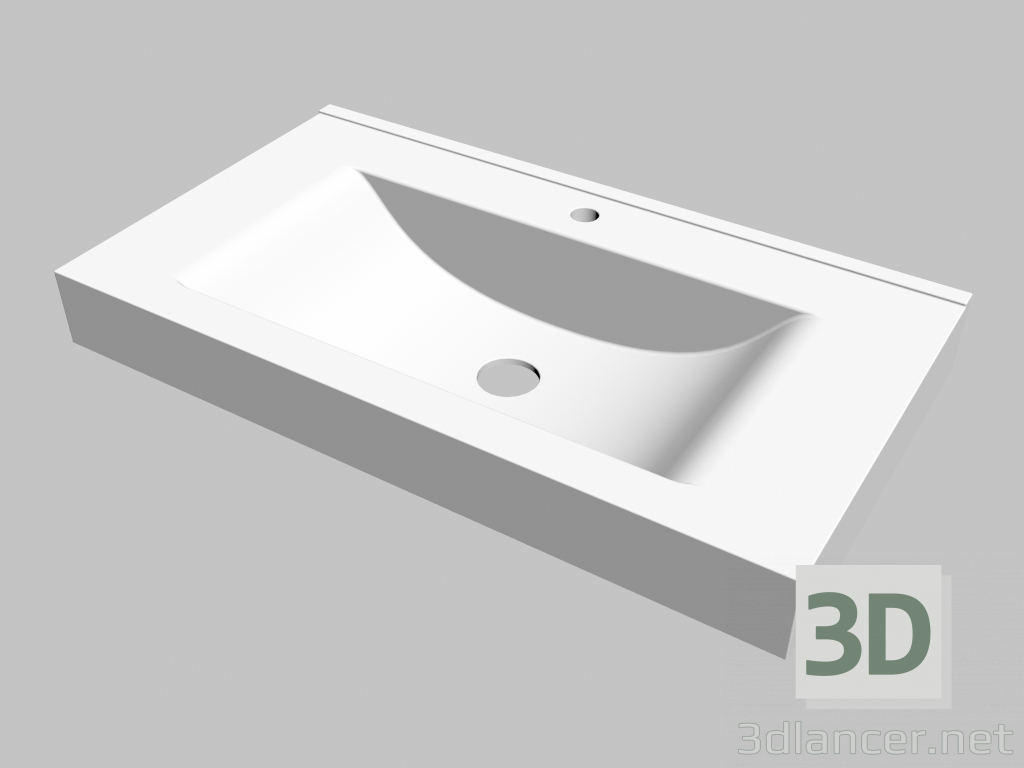 modèle 3D Lavabo monté sur le comptoir Anemon (CDZ 6U9S) - preview