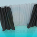 3d model Curtains dark - preview