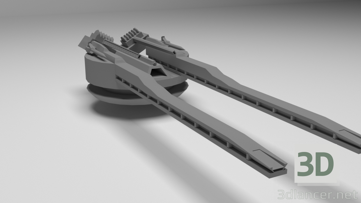 3 डी अंतरिक्ष बंदूक मॉडल खरीद - रेंडर