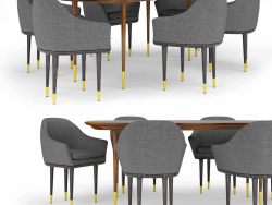 Stellar Works Lunar Lounge table and chairs