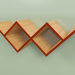 3d model Bookshelf Woo Shelf (burdeos) - vista previa