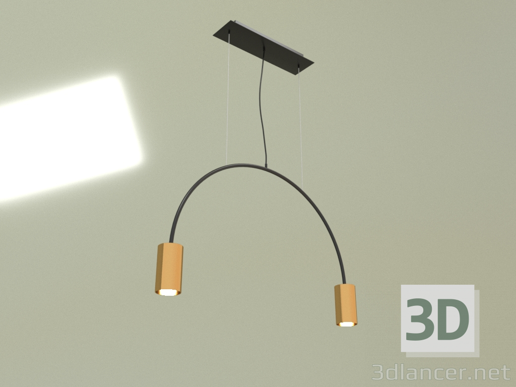 3D modeli Sarkıt lamba VOLTA 2 BK+GD 16005 - önizleme