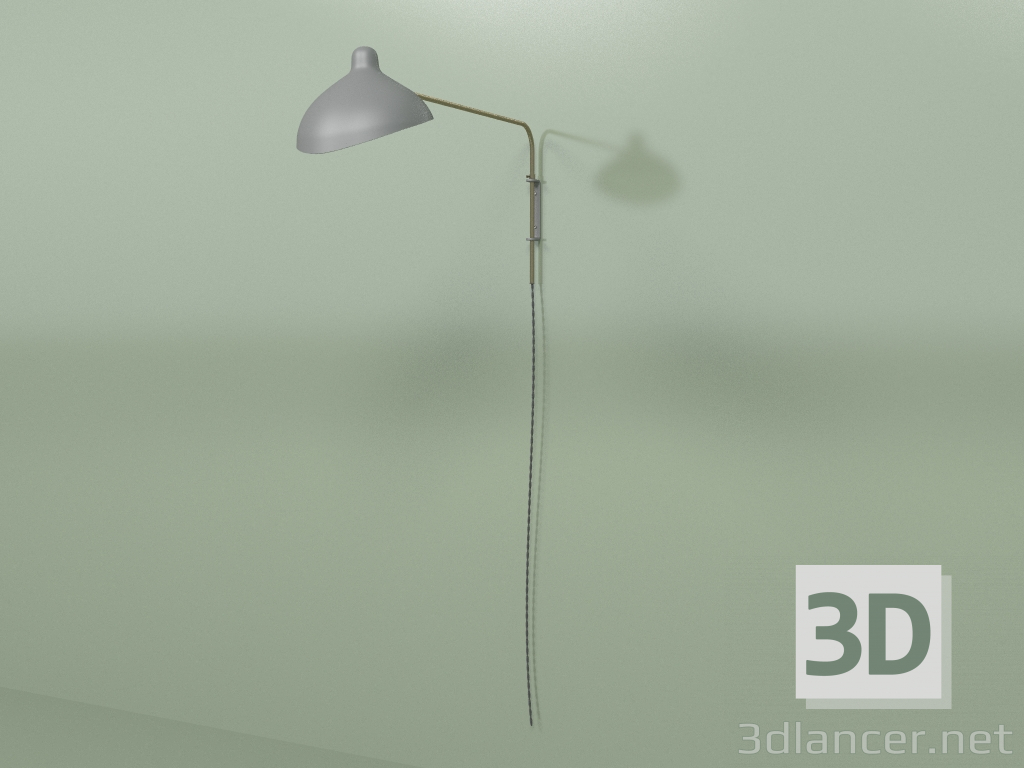 modello 3D Lampada da parete Mantis Rod (grigio scuro) - anteprima
