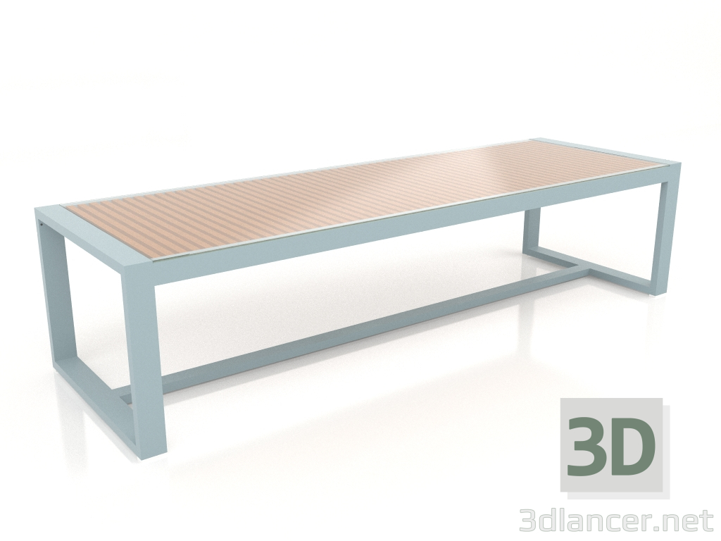 3D modeli Cam tablalı yemek masası 307 (Mavi Gri) - önizleme