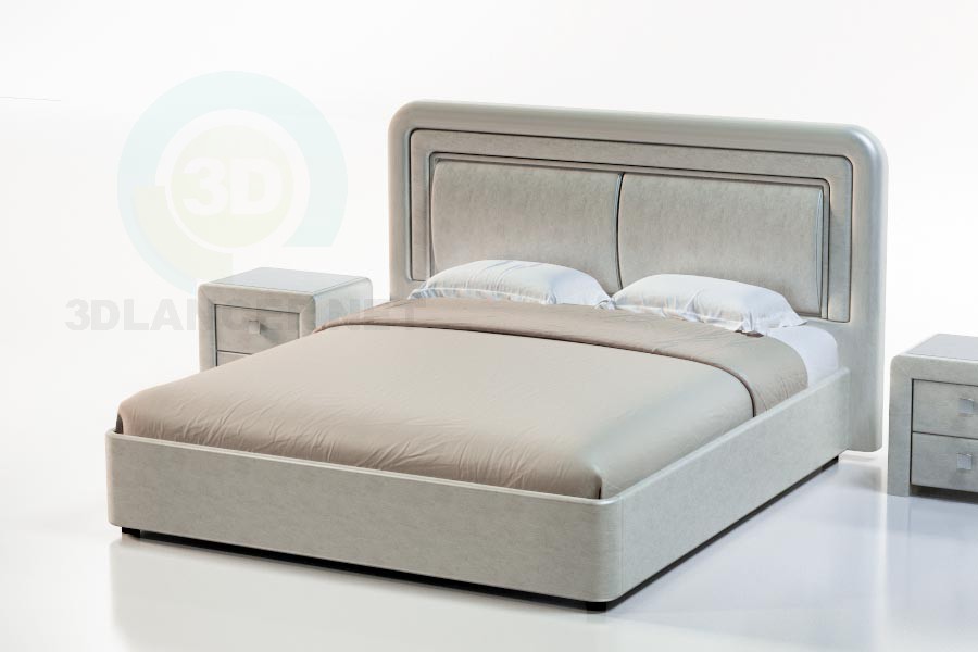 3D Modell Tuscany Bett - Vorschau