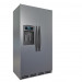 3d холодильник Side by Side 3DS модели модель купить - ракурс
