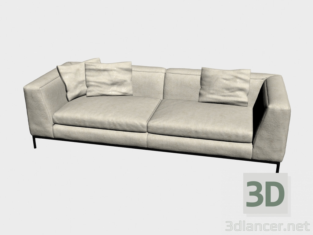 3d model Triple Cloud Couch - preview