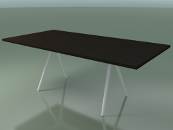 Table rectangulaire 5433 (H 74 - 100x200 cm, pieds 150 °, plaqué L21 wengé, V12)