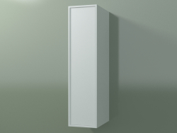 Wall cabinet with 1 door (8BUAСDD01, 8BUAСDS01, Glacier White C01, L 24, P 36, H 96 cm)
