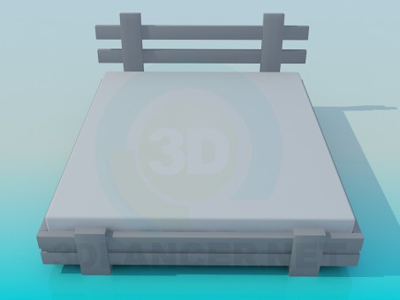 modèle 3D Lit - preview