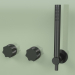 3D modeli El duşlu duvara monte 2 hidro-progresif batarya seti (17 68, ON) - önizleme