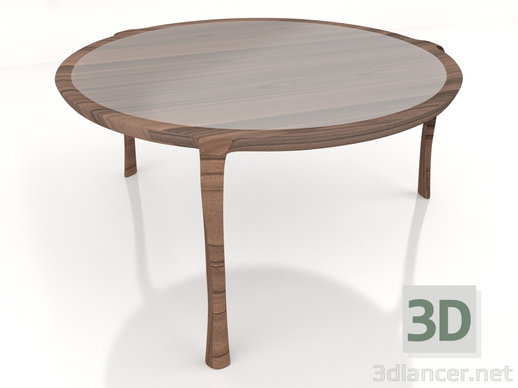 modello 3D Tavolo da pranzo Whity tondo - anteprima