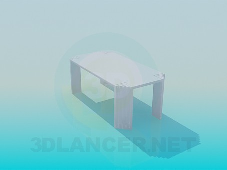 modello 3D Insolito tavolo - anteprima