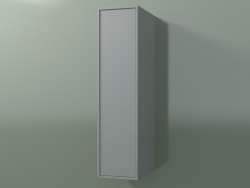 Armario de pared con 1 puerta (8BUAСDD01, 8BUAСDS01, Silver Grey C35, L 24, P 36, H 96 cm)