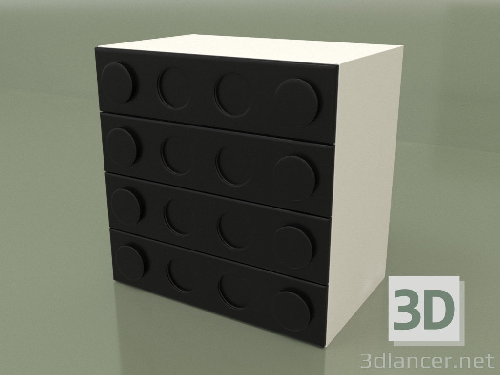 modèle 3D Commode (Noir) - preview