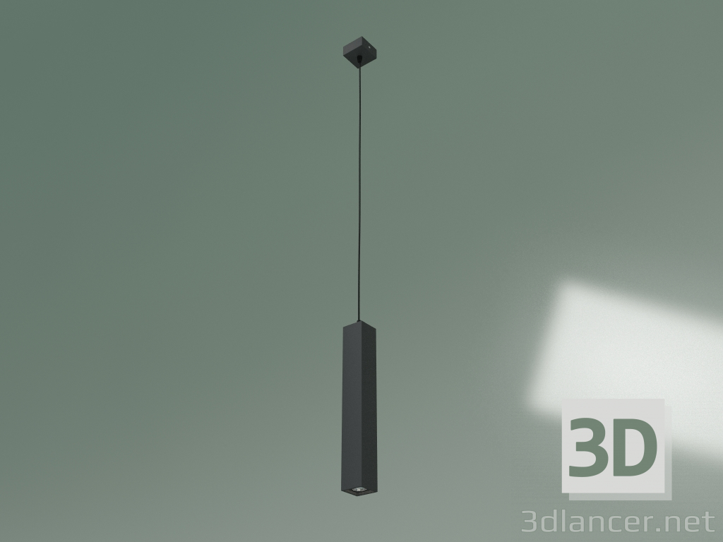modello 3D Lampada a sospensione 50154-1 LED (nero) - anteprima