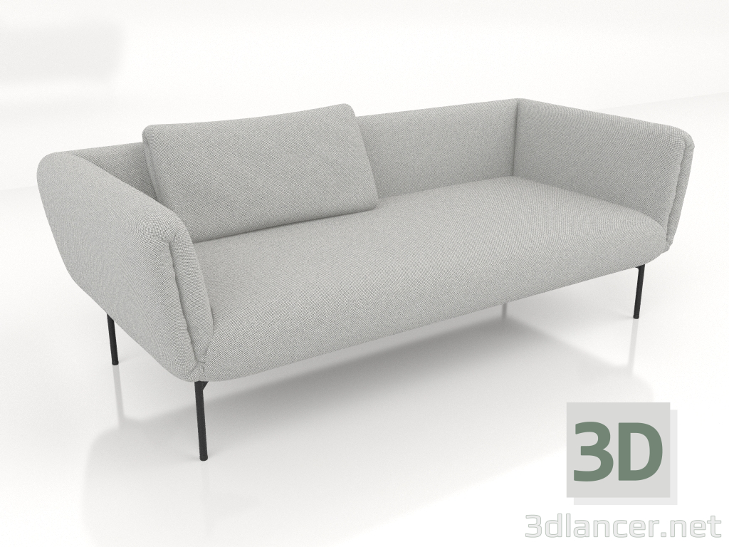 modello 3D Divano da 2,5 posti (opzione 1) - anteprima