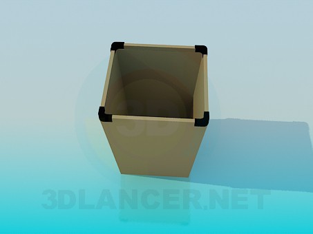 modèle 3D Poubelle de bureau - preview