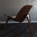 3d Shell Chair model buy - render