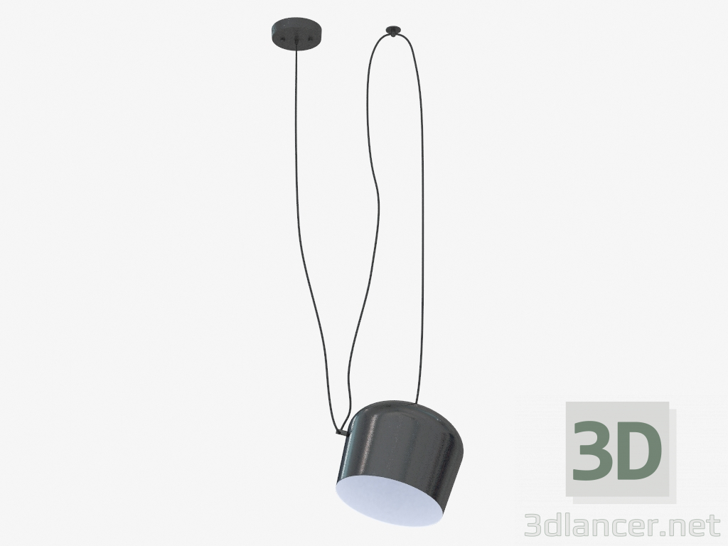 modello 3D lampada a sospensione (S111013 1B nero) - anteprima