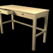3d model Table Hemmes 2 drawers - preview