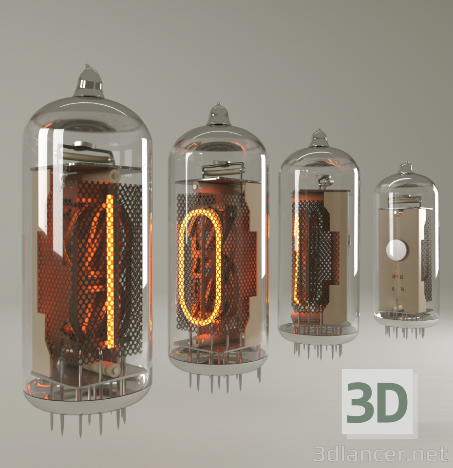 modèle 3D de Lampes indicateurs de décharge acheter - rendu