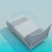 3d model Bed with headboard - preview