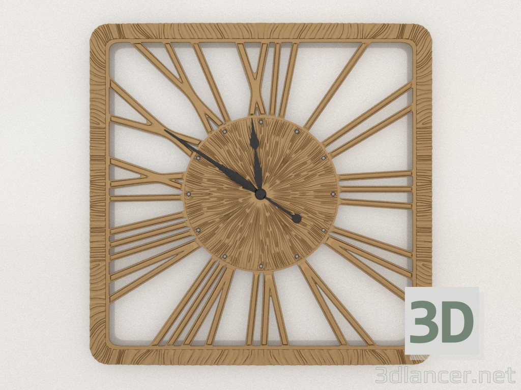 3d модель Часы настенные TWINKLE NEW (gold) – превью