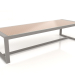 3d model Dining table with glass top 307 (Quartz gray) - preview