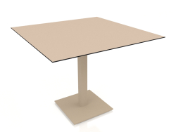 Mesa de comedor sobre pata columna 90x90 (Arena)