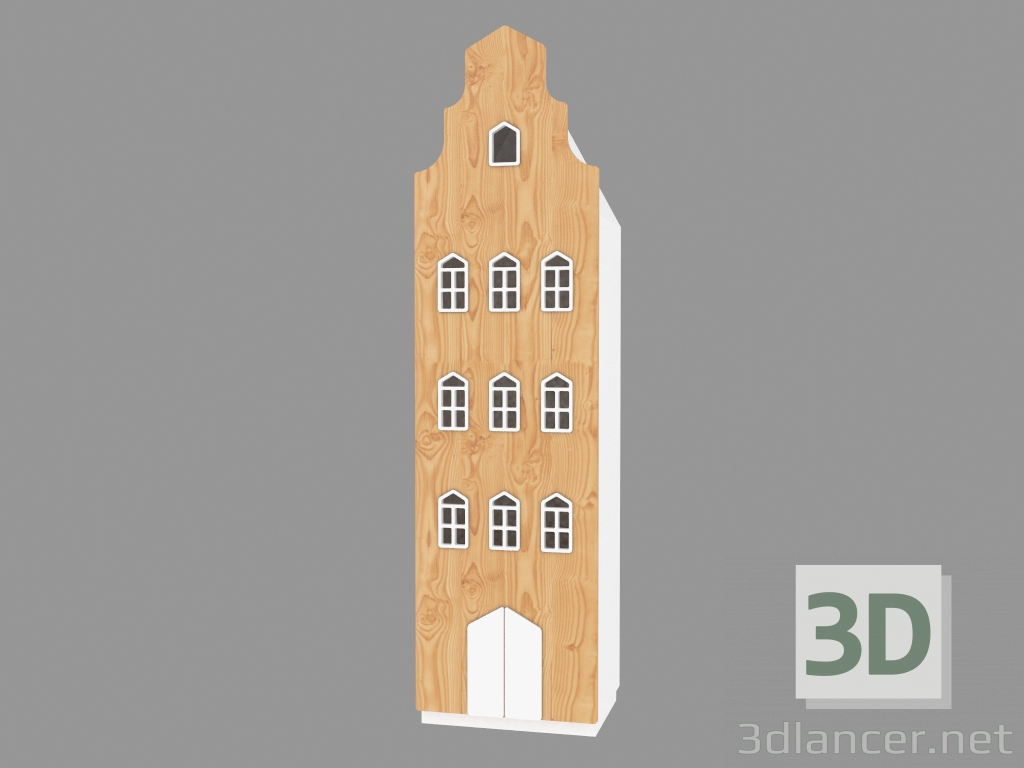 modello 3D Armadio per bambini BRUSSELS (010.002) - anteprima