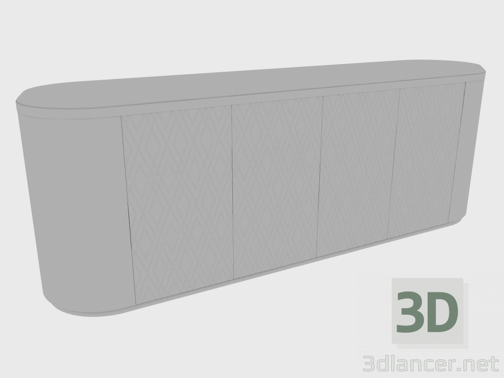 modèle 3D Armoire pour zone jour GORDON CABINET DIAMOND (260x60xH97) - preview