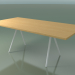 modèle 3D Table rectangulaire 5433 (H 74 - 100x200 cm, pieds 150 °, plaqué L22 chêne naturel, V12) - preview