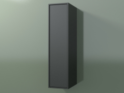 Wall cabinet with 1 door (8BUAСDD01, 8BUAСDS01, Deep Nocturne C38, L 24, P 36, H 96 cm)
