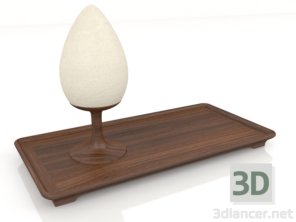 modèle 3D Lampe de table Alberi di Toscana (Cyprès rectangulaire) - preview