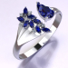 3d ring with sapphires model buy - render