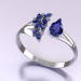 3d ring with sapphires model buy - render