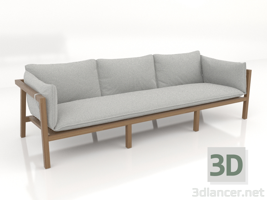 modèle 3D Canapé 3 places - preview