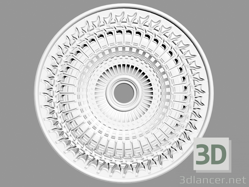 3D modeli Tavan çıkışı (P52) - önizleme