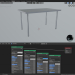 3d model Table with IKEA Linnmon - preview