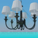 3d model Chandelier at 5 bulbs - preview
