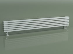 Horizontal radiator RETTA (6 sections 2000 mm 60x30, white glossy)