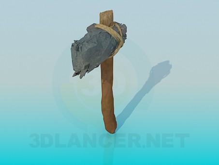 3d model Stone age tool - preview
