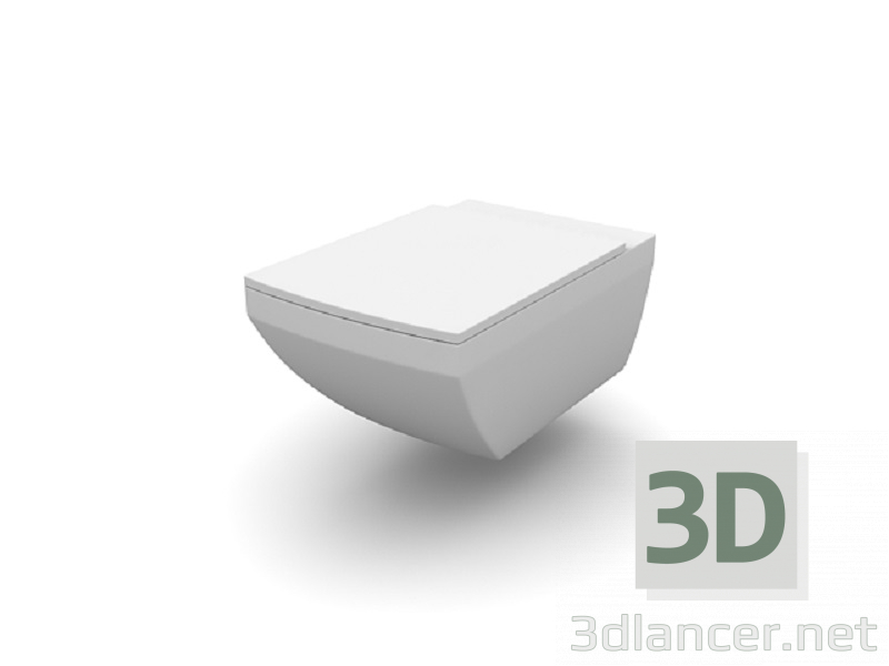 modello 3D Wc sospeso - anteprima