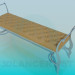 3d model Beautiful soft bench - preview